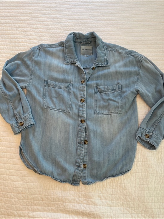 Thread & Supply Tops - Thread & Supply Light Blue Denim Shirt
